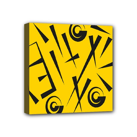 Magic Runes  Mystical Geometry Sign  Alchemy Mystical Symbol Mini Canvas 4  X 4  (stretched) by Eskimos