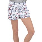 Abstract pattern geometric backgrounds   Velour Lounge Shorts
