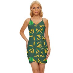 Abstract Pattern Geometric Backgrounds   Wrap Tie Front Dress by Eskimos