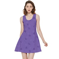 Floral Pattern Inside Out Reversible Sleeveless Dress by Valentinaart