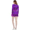Magenta waves flow series 2 Velvet Wrap Crop Top and Shorts Set View2