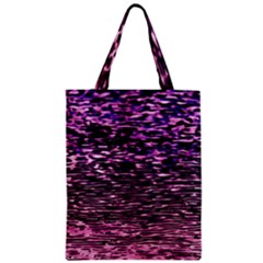 Purple  Waves Abstract Series No2 Zipper Classic Tote Bag by DimitriosArt