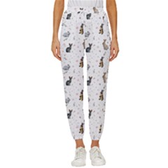 Cute Rabbit Cropped Drawstring Pants by SychEva