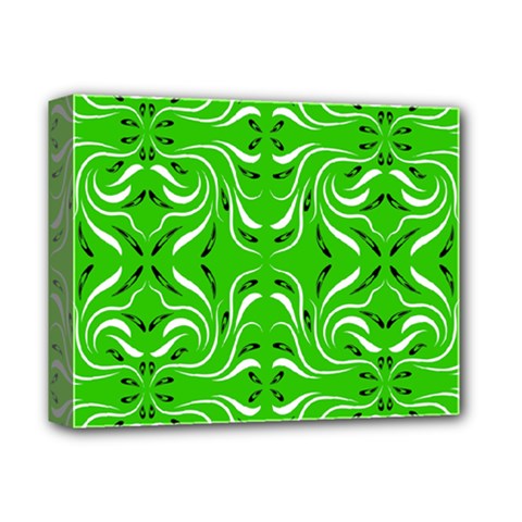 Floral Folk Damask Pattern  Deluxe Canvas 14  X 11  (stretched) by Eskimos