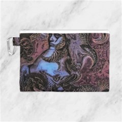 Boho Cthulu Canvas Cosmetic Bag (large) by MRNStudios