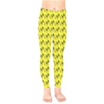 Fern Pattern 2 Yellow Kids  Leggings