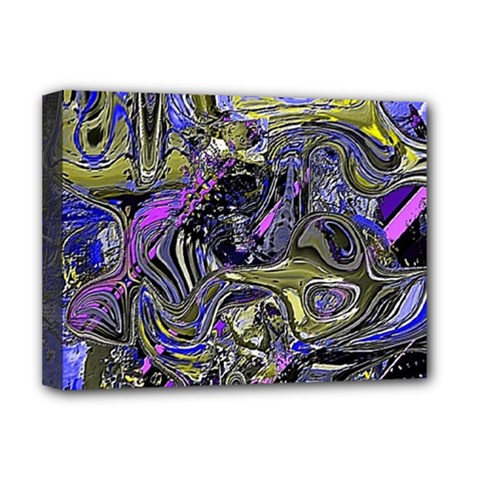 Deconstructed Green Deluxe Canvas 16  X 12  (stretched)  by MRNStudios