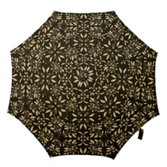 Folk Flowers Print Floral Pattern Ethnic Art Hook Handle Umbrellas (large) by Eskimos