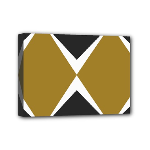Abstract Pattern Geometric Backgrounds   Mini Canvas 7  X 5  (stretched) by Eskimos