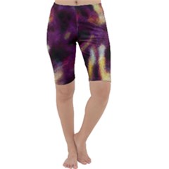 Requiem  Of The Purple Stars Cropped Leggings  by DimitriosArt