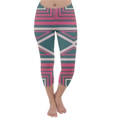 Abstract Pattern Geometric Backgrounds   Capri Winter Leggings  by Eskimos