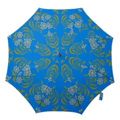 Floral Folk Damask Pattern  Hook Handle Umbrellas (small) by Eskimos