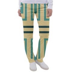 Abstract Pattern Geometric Backgrounds   Women s Casual Pants by Eskimos