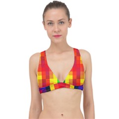 Pride Plaid Classic Banded Bikini Top by WetdryvacsLair