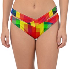 Pride Plaid Double Strap Halter Bikini Bottom by WetdryvacsLair