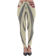 Folk Flowers Print Floral Pattern Ethnic Art Lightweight Velour Leggings by Eskimos