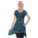 Waterlilies In The Calm Lake Of Beauty And Herbs Short Sleeve Side Drop Tunic View1