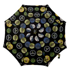 Beer Brands Logo Pattern Hook Handle Umbrellas (large) by dflcprintsclothing