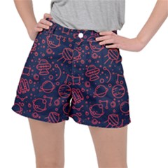 Seamless Space Pattern Ripstop Shorts by Jancukart
