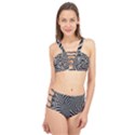 Pattern Cage Up Bikini Set View1