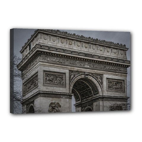 Triumph Arch, Paris, France016 Canvas 18  X 12  (stretched) by dflcprintsclothing