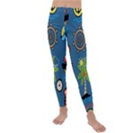 Seamless-pattern-with-sailing-cartoon Kids  Lightweight Velour Leggings