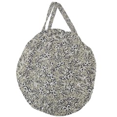 Intricate Ornate Pattern Giant Round Zipper Tote by dflcprintsclothing