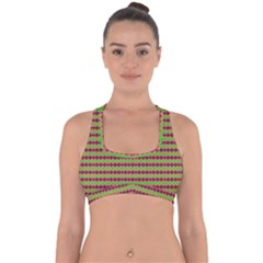 Claus And Effect Cross Back Hipster Bikini Top  by Thespacecampers