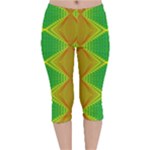 Twisty Trip Velvet Capri Leggings 