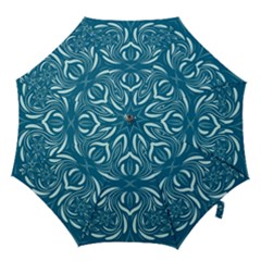 Folk Flowers Print Floral Pattern Ethnic Art Hook Handle Umbrellas (large) by Eskimos
