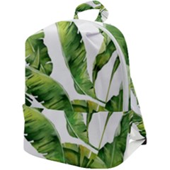 Sheets Tropical Plant Palm Summer Exotic Zip Up Backpack by artworkshop