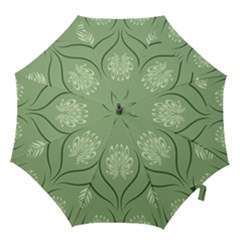 Folk Flowers Print Floral Pattern Ethnic Art Hook Handle Umbrellas (large) by Eskimos