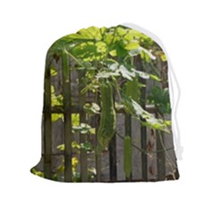 Bitter Melon Drawstring Pouch (2xl) by artworkshop