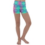 Infinity Circles Kids  Lightweight Velour Yoga Shorts