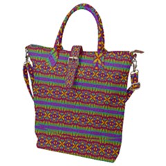 Eye Swirl Buckle Top Tote Bag by Thespacecampers