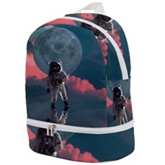 Astronaut-moon-space-nasa-planet Zip Bottom Backpack by Jancukart