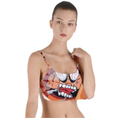Brain Cartoon Animation Layered Top Bikini Top 