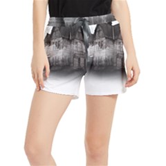 Haunted-night Building Women s Runner Shorts by Jancukart