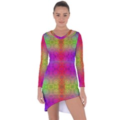 Mirrored Energy Asymmetric Cut-out Shift Dress by Thespacecampers