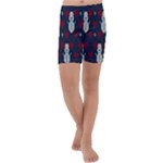 Christmas-seamless-knitted-pattern-background 004 Kids  Lightweight Velour Capri Yoga Leggings