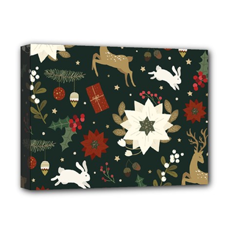 Hand Drawn Christmas Pattern Design Deluxe Canvas 16  X 12  (stretched)  by nate14shop