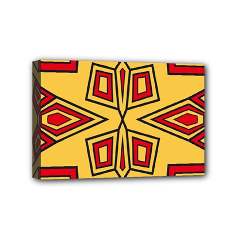 Abstract Pattern Geometric Backgrounds Mini Canvas 6  X 4  (stretched) by Eskimos