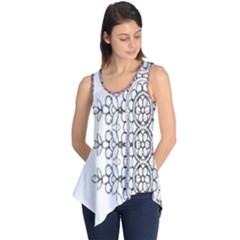 Im Fourth Dimension Black White 7 Sleeveless Tunic