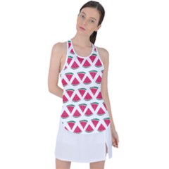 Illustration Watermelon Fruit-food Melon Racer Back Mesh Tank Top by Sapixe