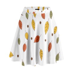 Autumn Isolated Blade Branch High Waist Skirt by Amaryn4rt