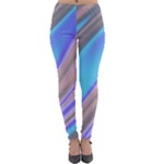 Wave Abstract Texture Design Lightweight Velour Leggings