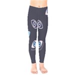 Eyes Evil Eye Blue Pattern Kids  Leggings
