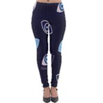 Eyes Evil Eye Blue Pattern Lightweight Velour Leggings