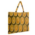 Orange Slices Cross Sections Pattern Zipper Large Tote Bag View2