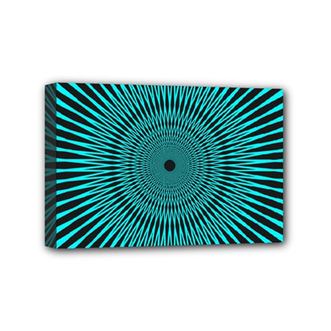 Illusion Geometric Background Mini Canvas 6  X 4  (stretched) by Wegoenart
